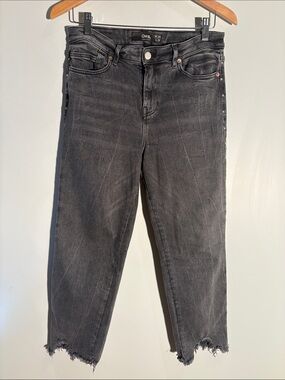 Own. Black Studded Raw Hem Jeans W29 L30
